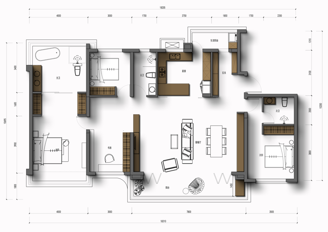 中海浣云居现代简约之家丨李锦-7