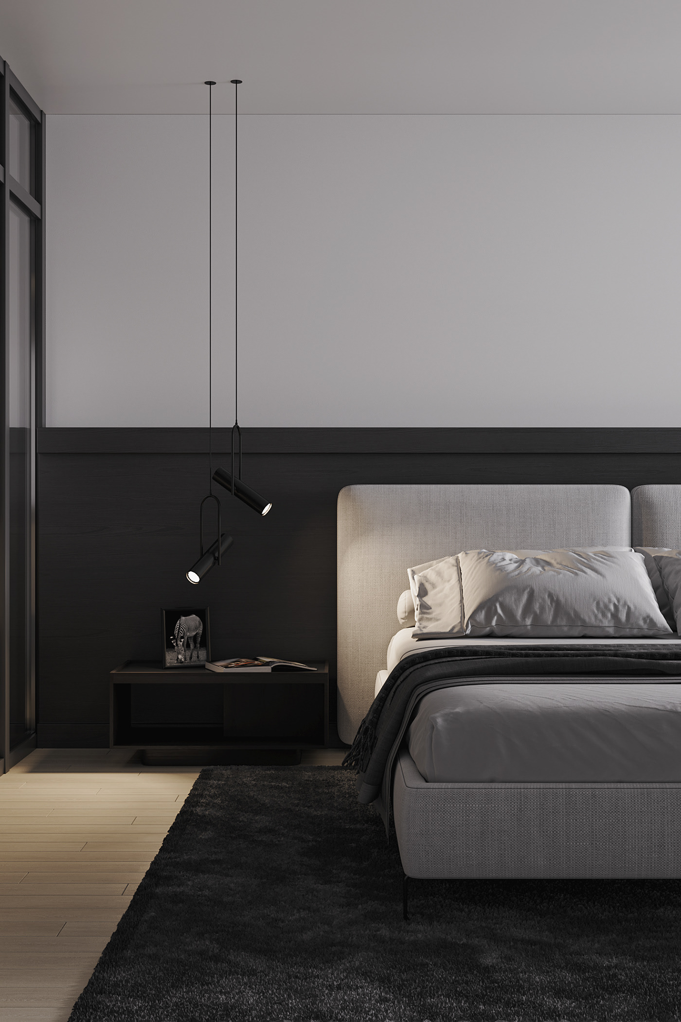 高级灰调子 简约空间-15