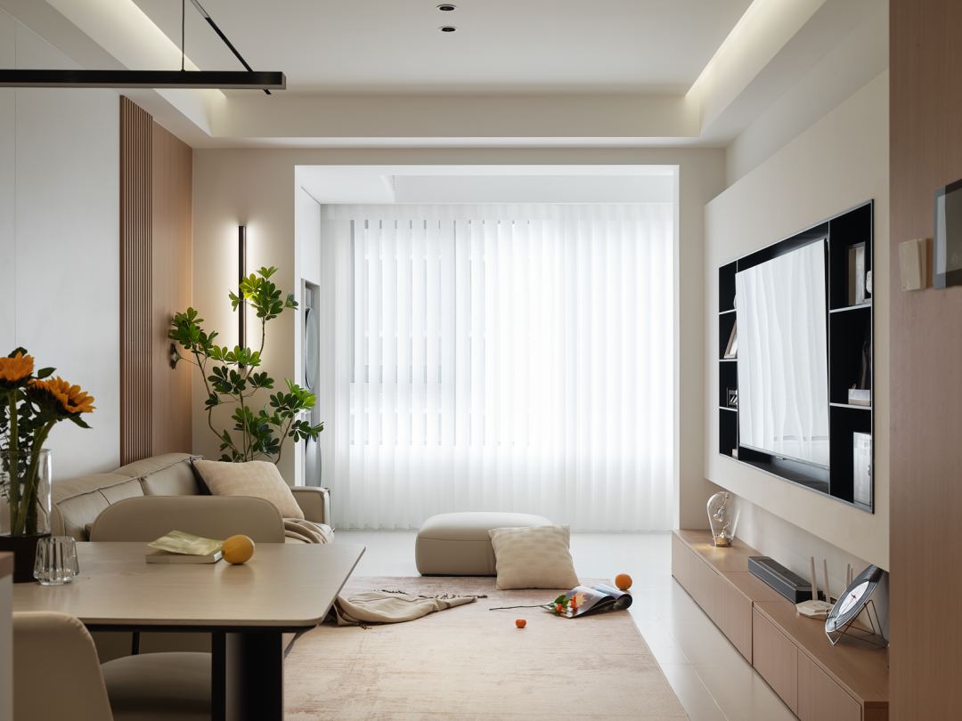 90平现代+原木奶油风家装丨中国闵行丨上海欧碧雅空间设计-14