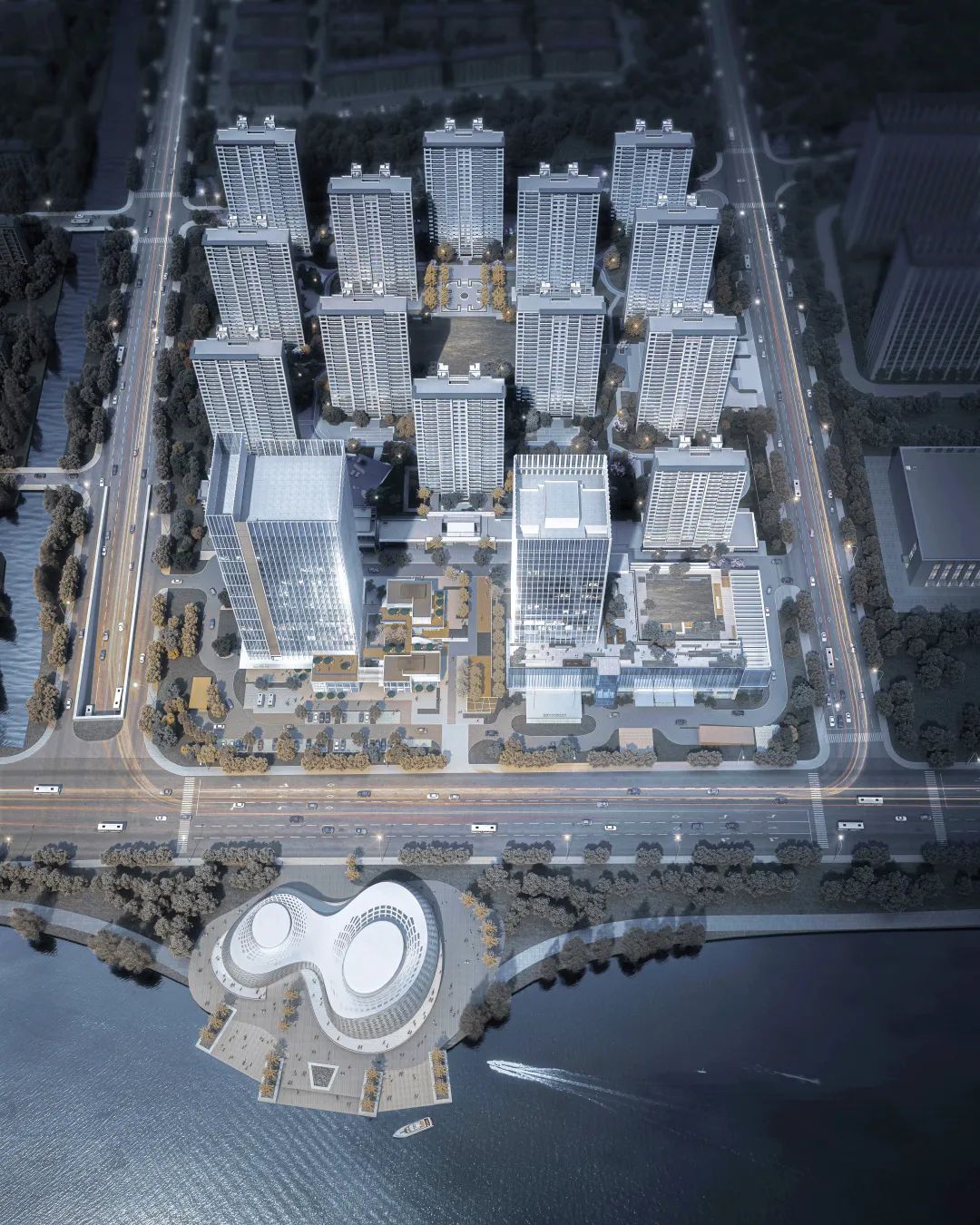 杭州钱塘新区“望金沙”城市综合体,打造高品质现代简约空间-23