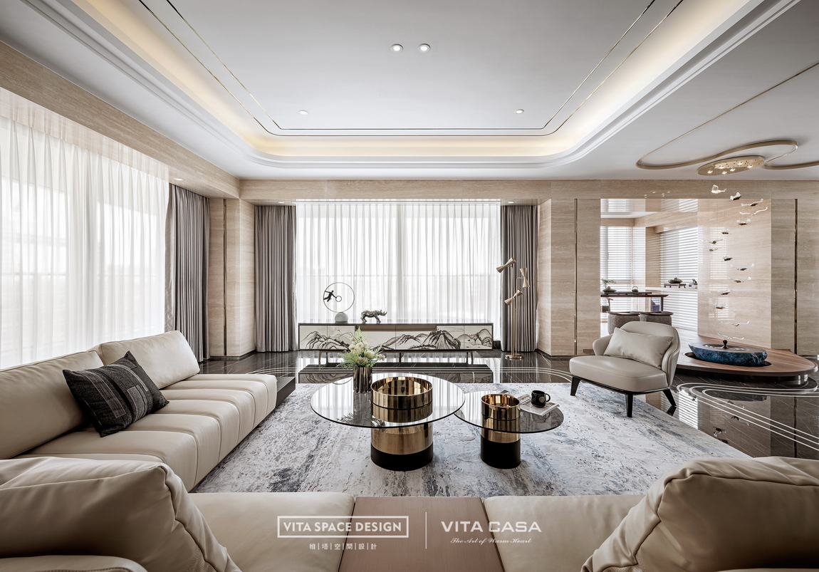 名门府邸 大观自在丨维塔空间设计-19