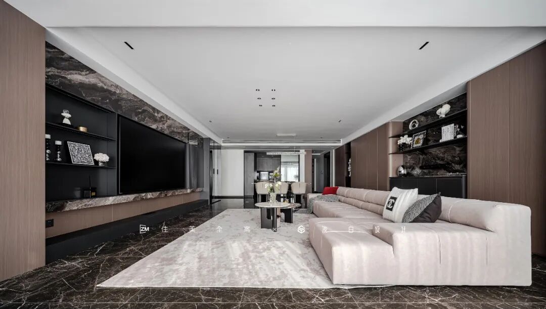 244㎡现代意式大宅丨住美全案&浅白设计-22