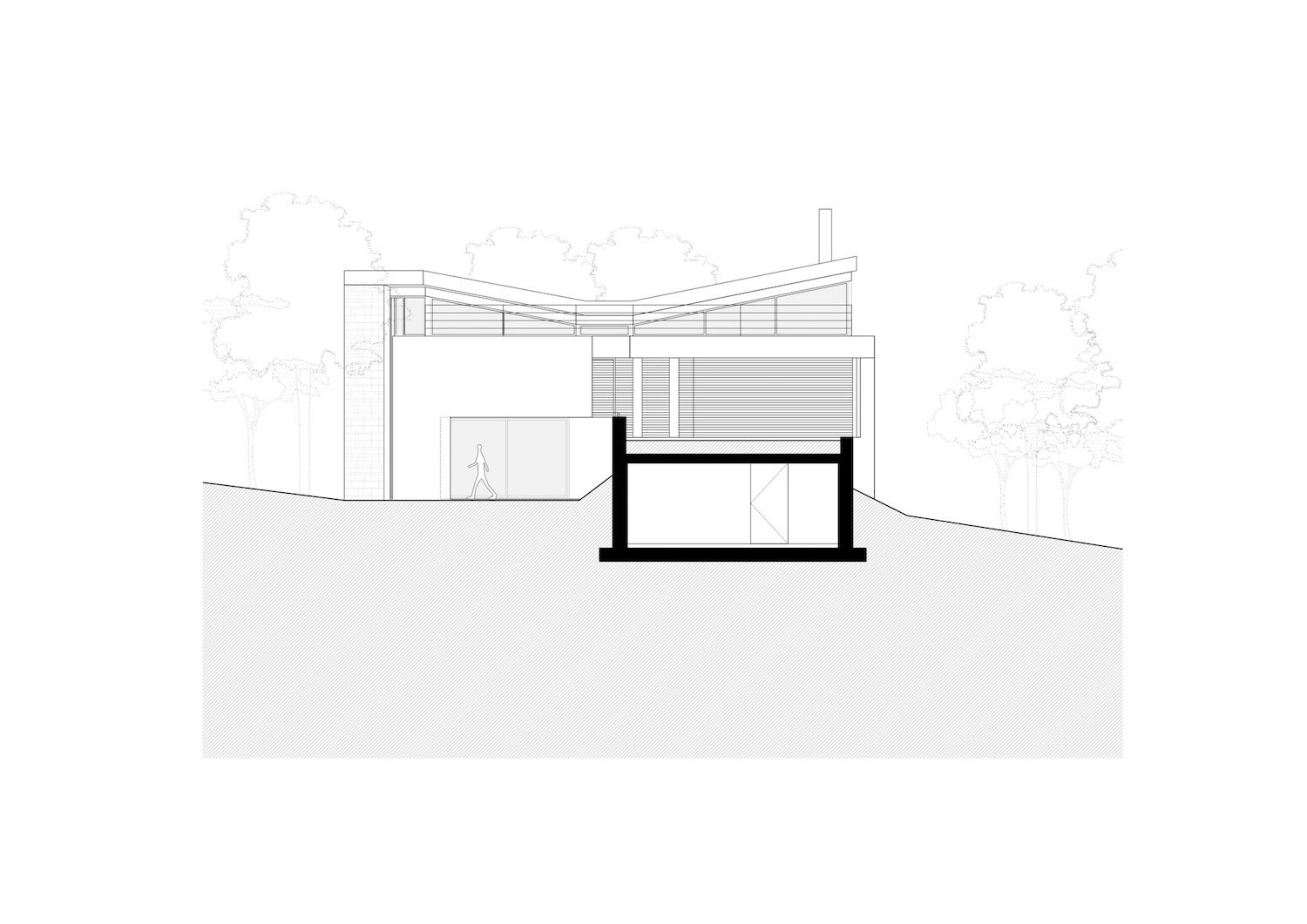 Amazing house with its facades completely open up through large glazing to the view of the pines trees   Page 3 of 3   CAANdesign  Architecture and home design blog-2