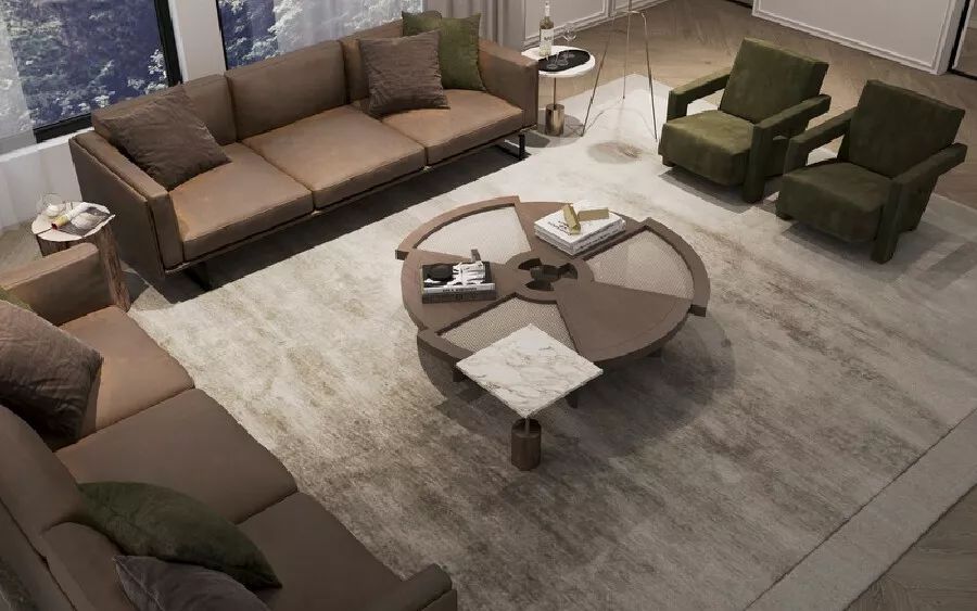 现代奢华住宅设计,精致多变、色泽温馨柔和-58