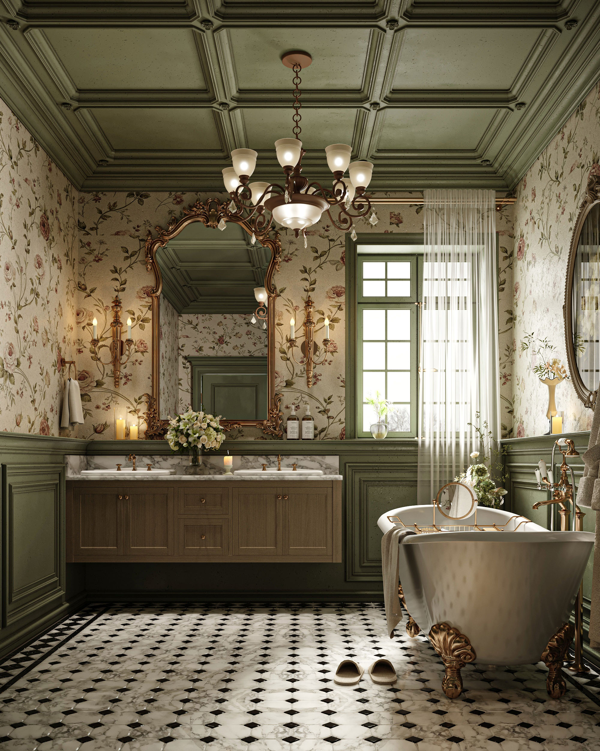 classic European vintage bathroom-2