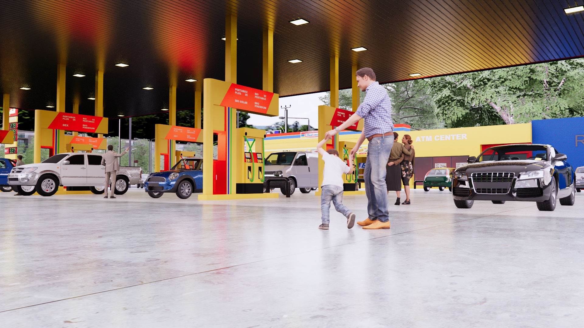 محطه بنزين علي طريق سريع-10