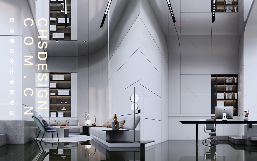 方圆之间·办公室样板间方案设计丨超前创意设计-34