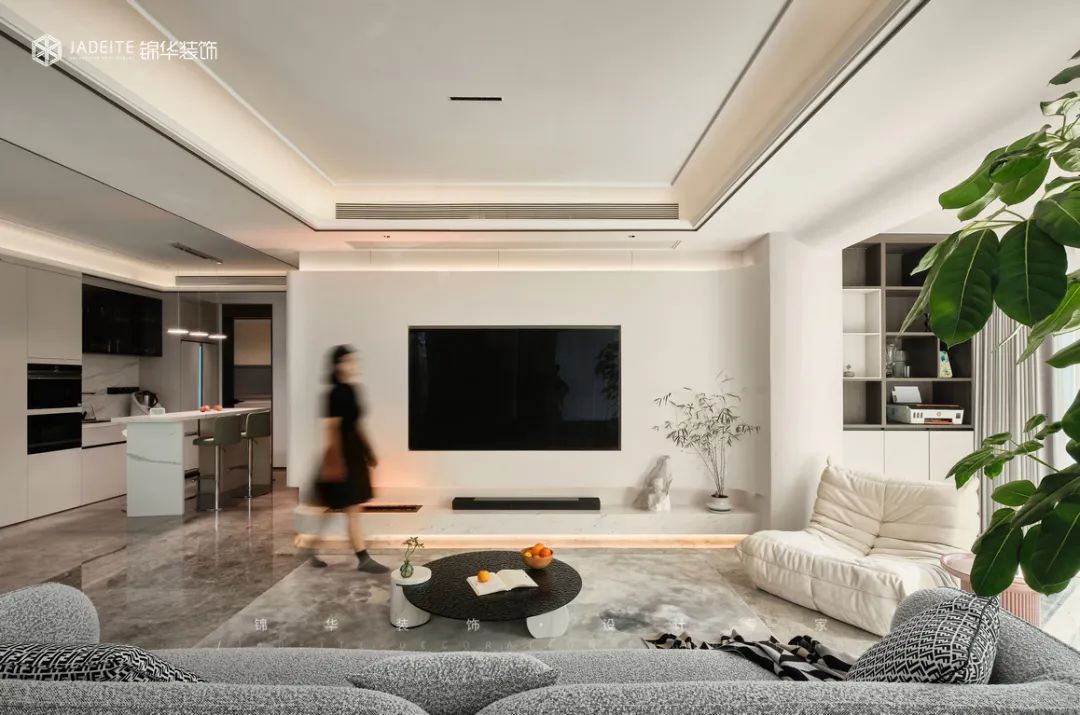 190㎡现代简约风 · 打造一家三口的舒适家丨锦华装饰-15