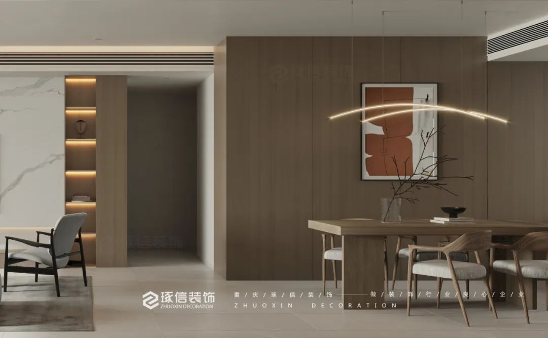 首创禧瑞山河 124㎡现代极简三室设计丨中国重庆丨陈晓亚-24