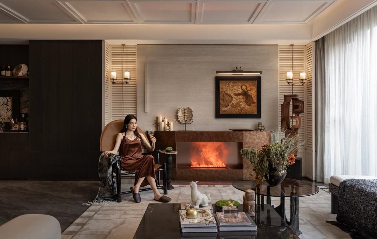 贵阳万科·未来溪地135㎡样板间丨中国贵阳丨软装GNU金秋设计,硬装深圳市梵一舍室内装饰设计-2