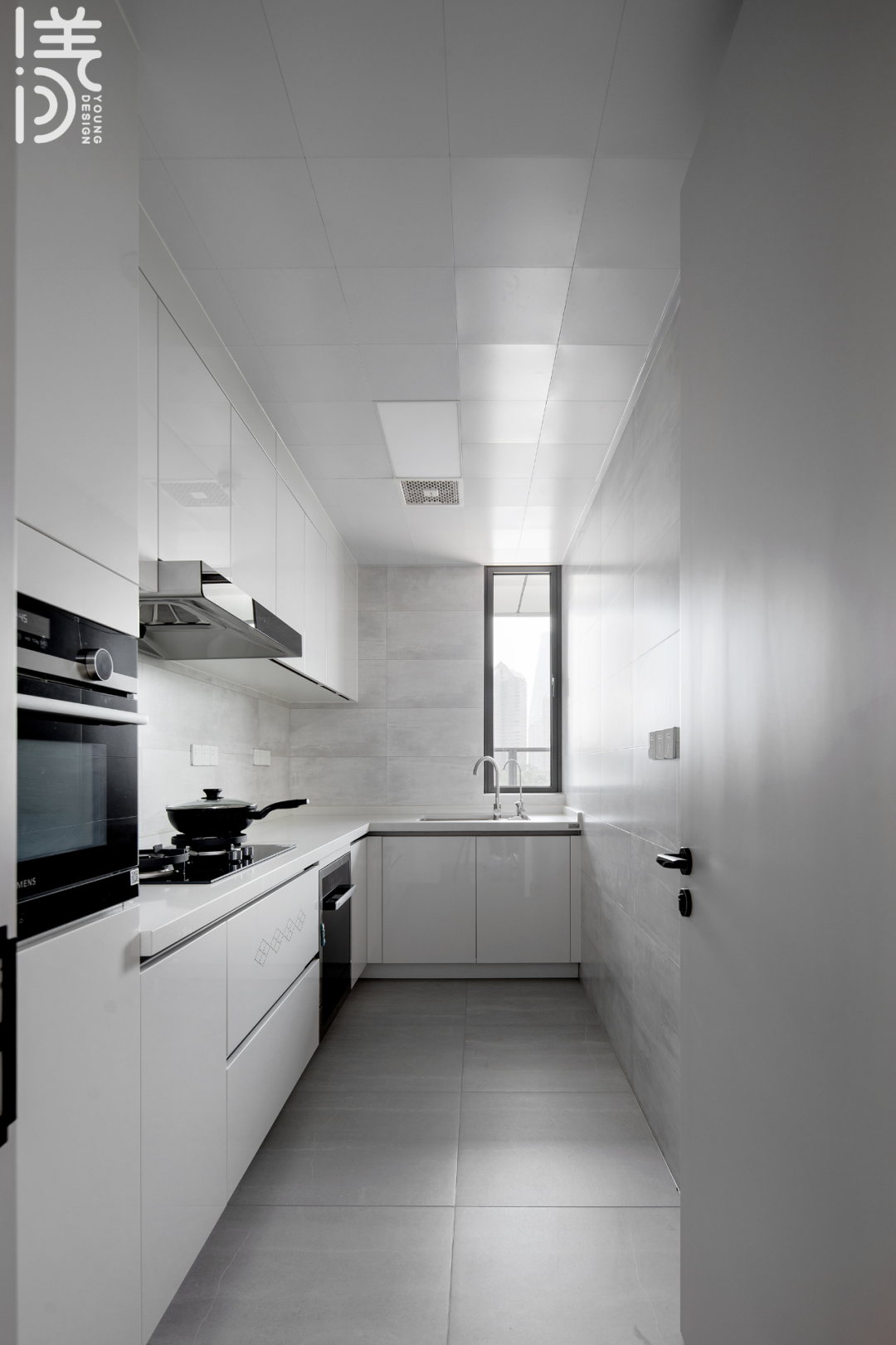 漾设计：125㎡现代住宅，高级灰+雾霾蓝，温柔高级的空间！-45