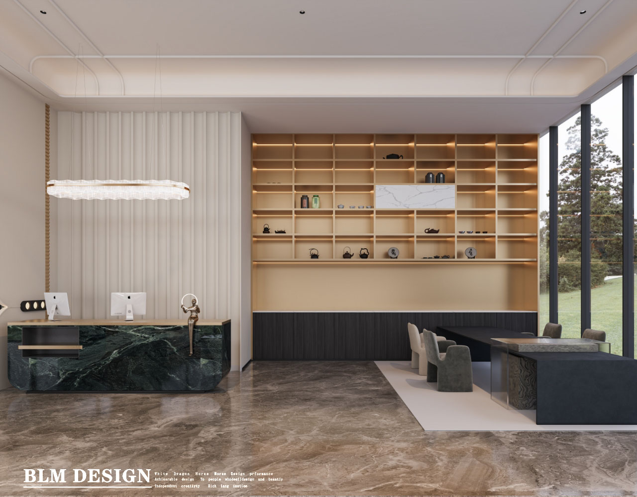 白龙马售楼处效果图制作-12