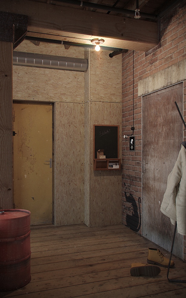 单身公寓工作室装修-22