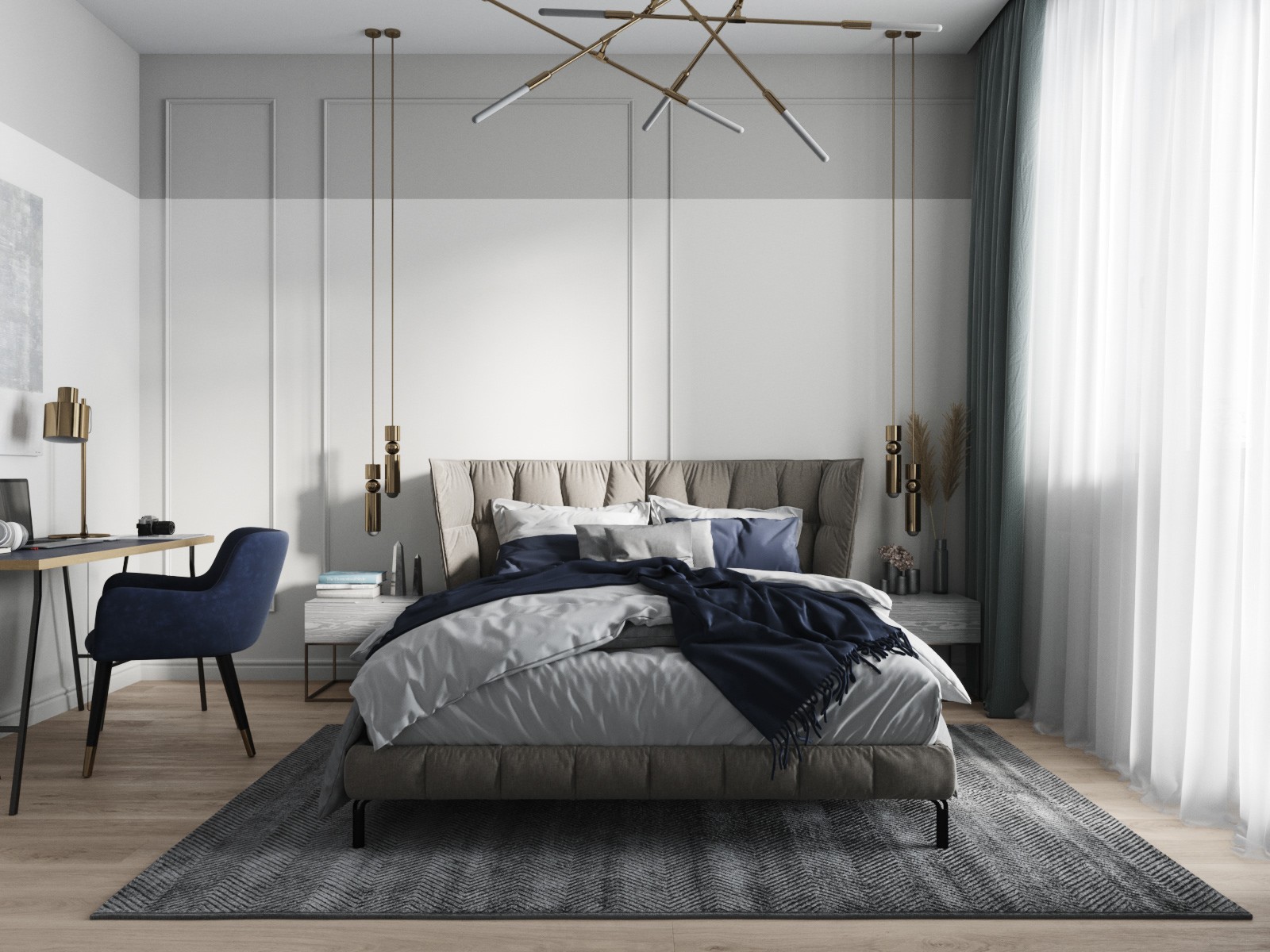 圣彼得堡 58 平米现代小公寓 | 精致简约的艺术空间-12