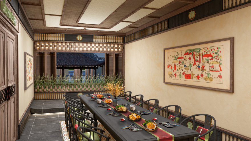 ĐỒ ÁN NỘI THẤT 5 : RESTAURANT DESIGN (THỦY ĐÌNH QUÁN)-14