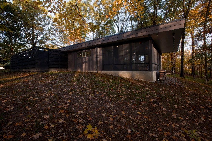 Haus overhauls midcentury modern home in the Indiana woods-26