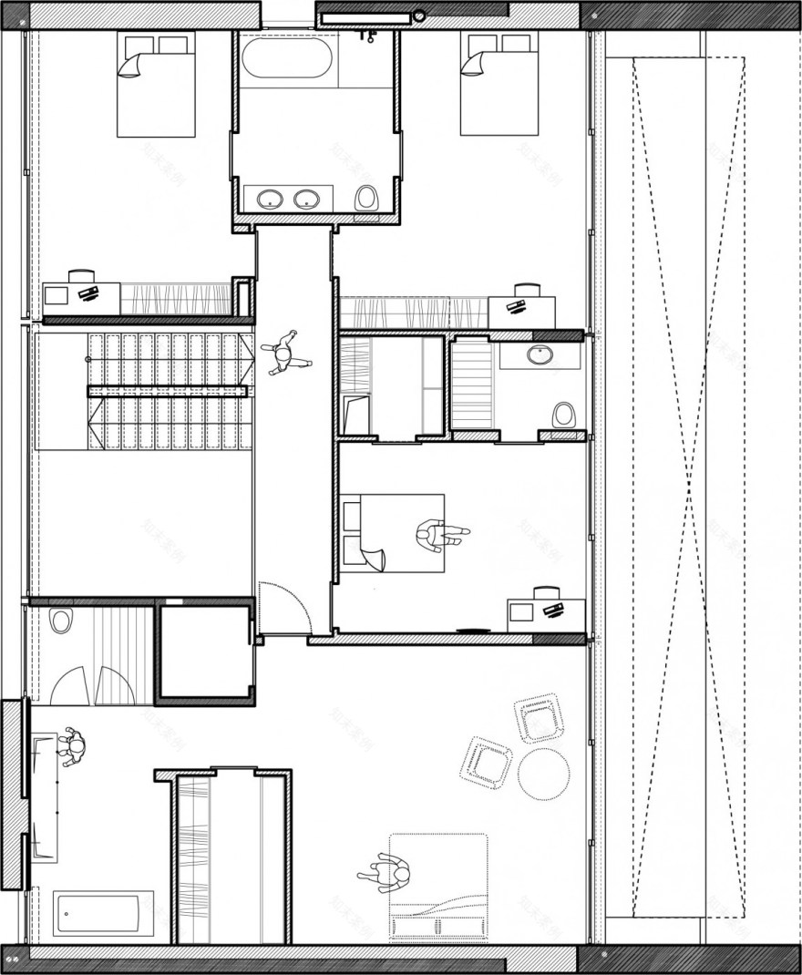 以色列现代百叶窗式住宅,自然光线与户外泳池完美融合-28