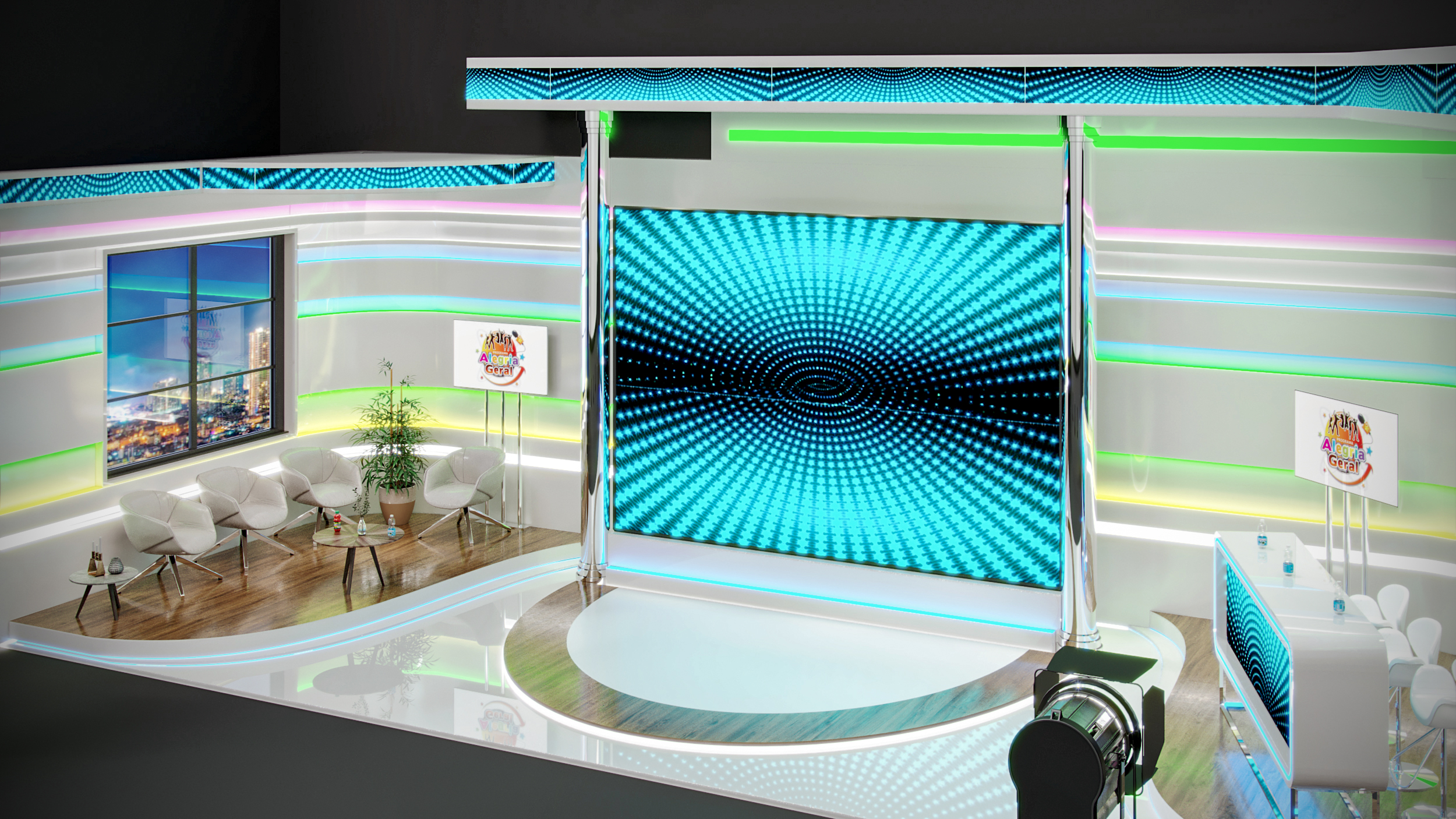 CGI Estúdio gravação - programa Alegria Geral-3