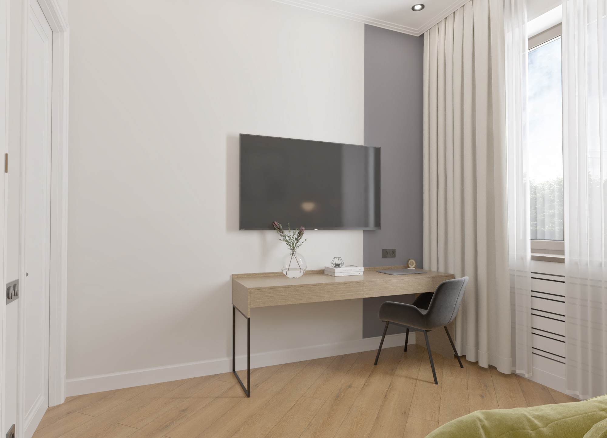 Design project of an apartment 100m2 complex Boulevard-35