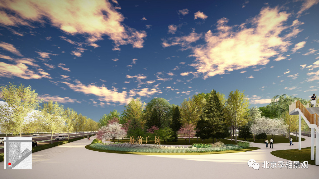 房山府前广场“拆栏透绿”改造丨中国北京丨房山区园林绿化局-33