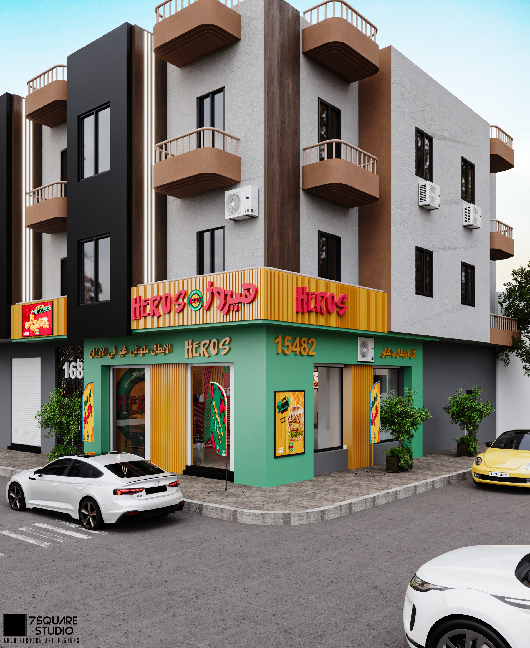 HEROS RESTAURANT 室内设计丨埃及开罗丨7 SQUARE STUDIO-21