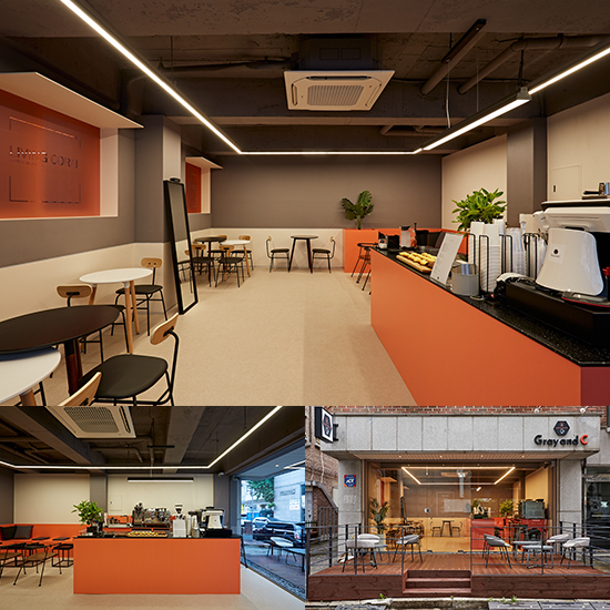 11 坪简约咖啡馆，色彩点睛的室内设计佳作-1