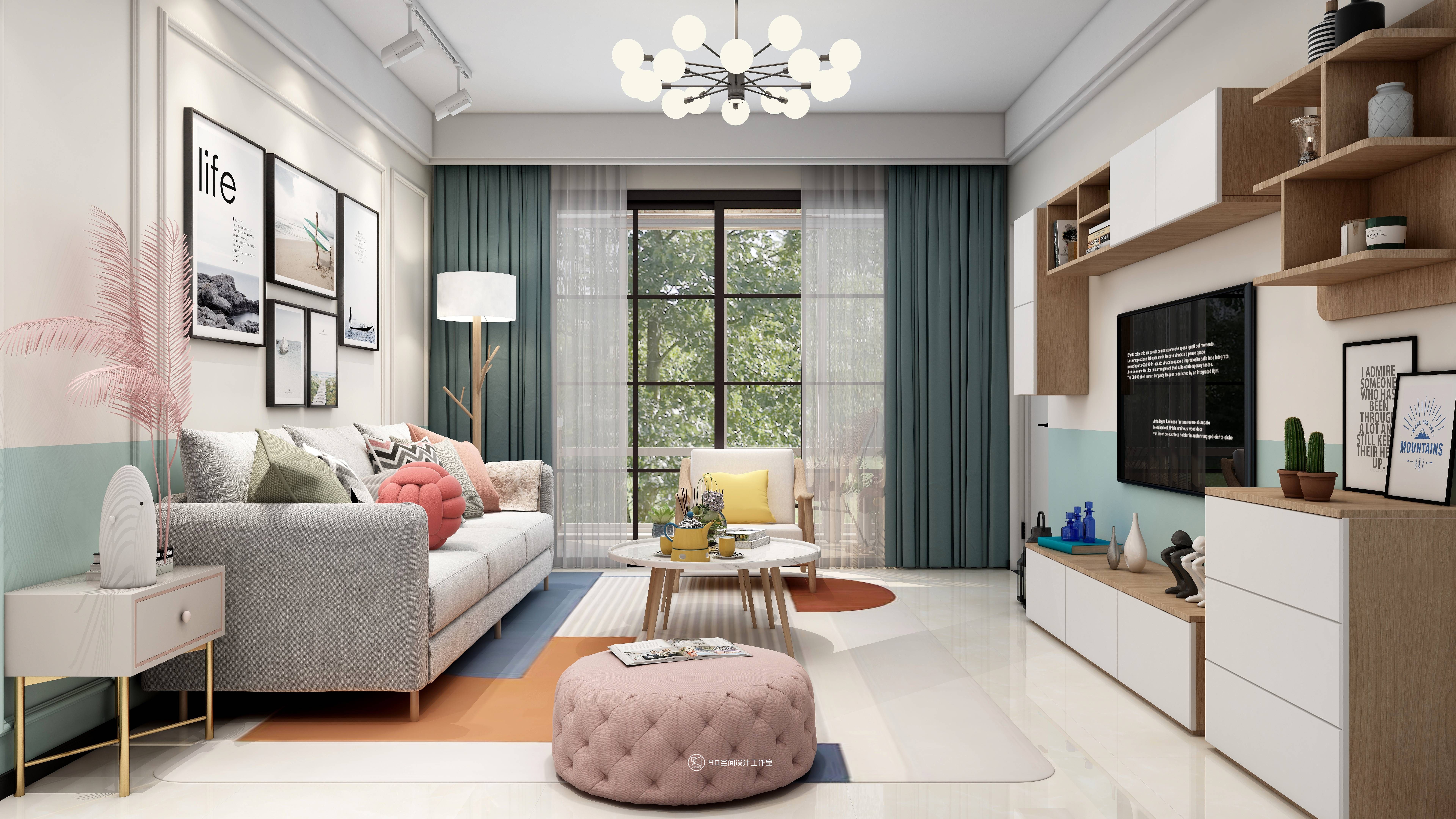 锦鲤附体 · 98 平方北欧风格设计-7