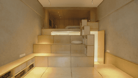 杭州夫妻买下40㎡破房，挖空地板造房中房，下班后在里面释放压力-67