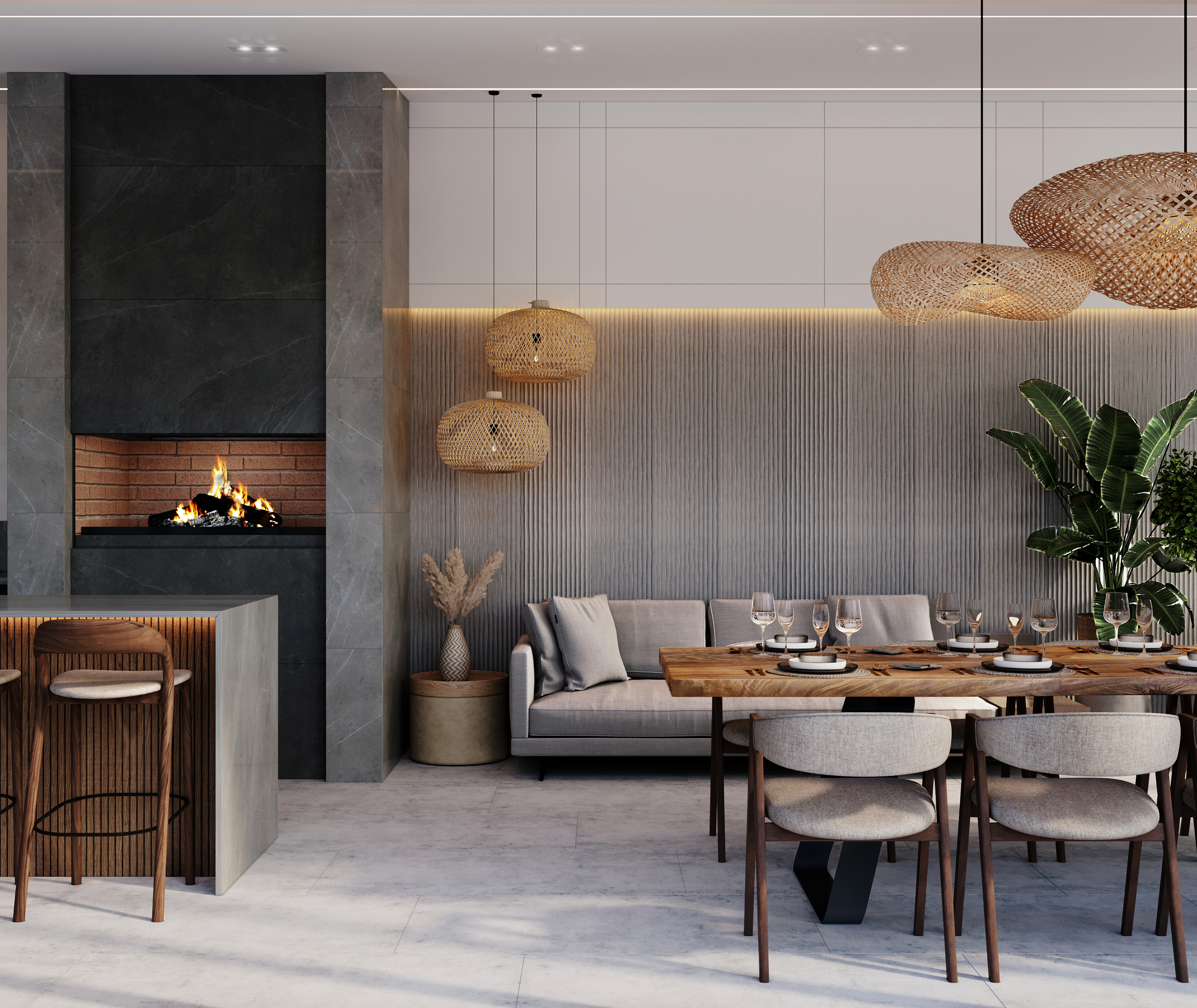 现代主义夏日厨房设计-6