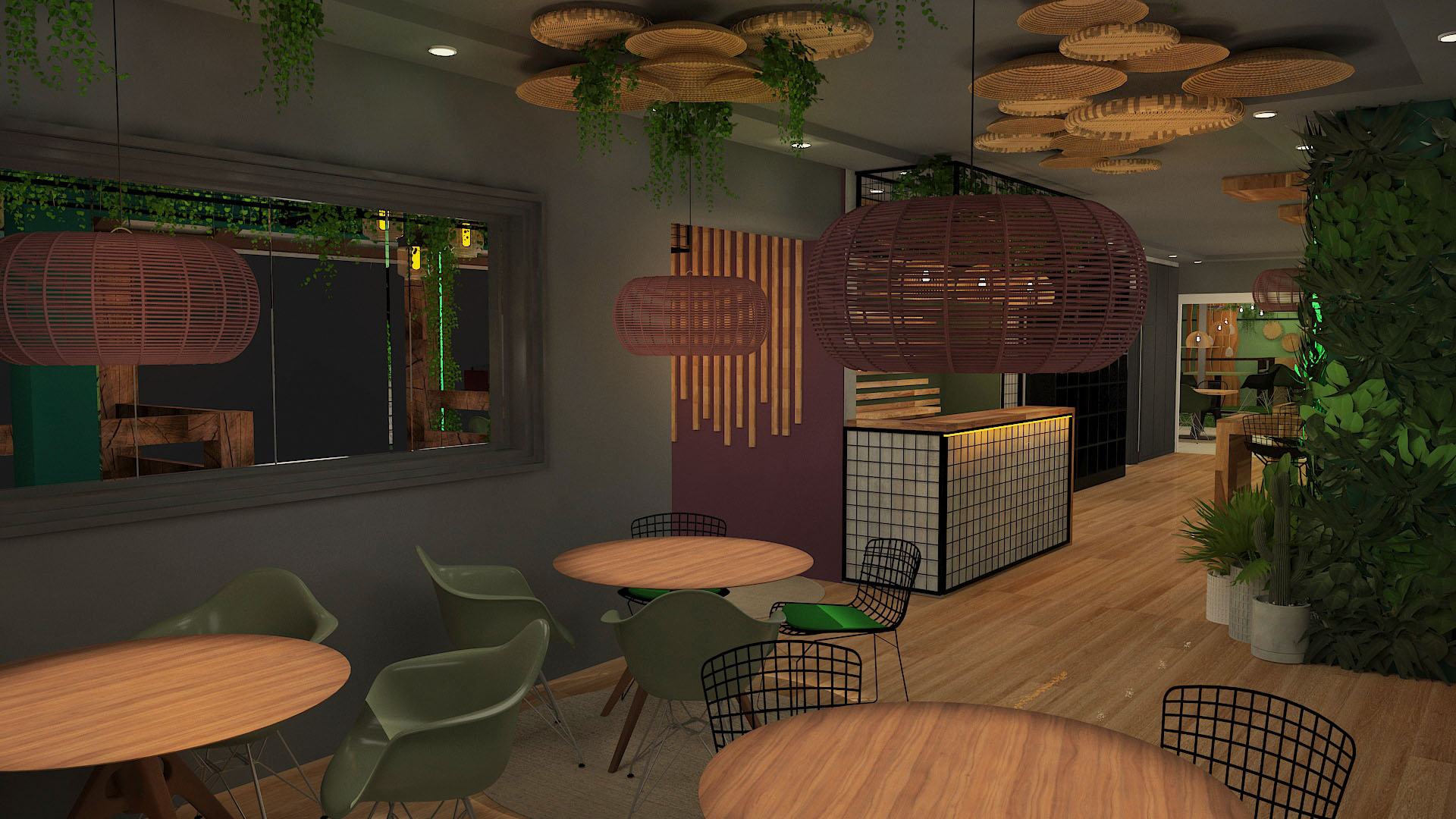 CENOGRAFIA AMBIENTAÇÃO - RESTAURANTE VEGANO-17