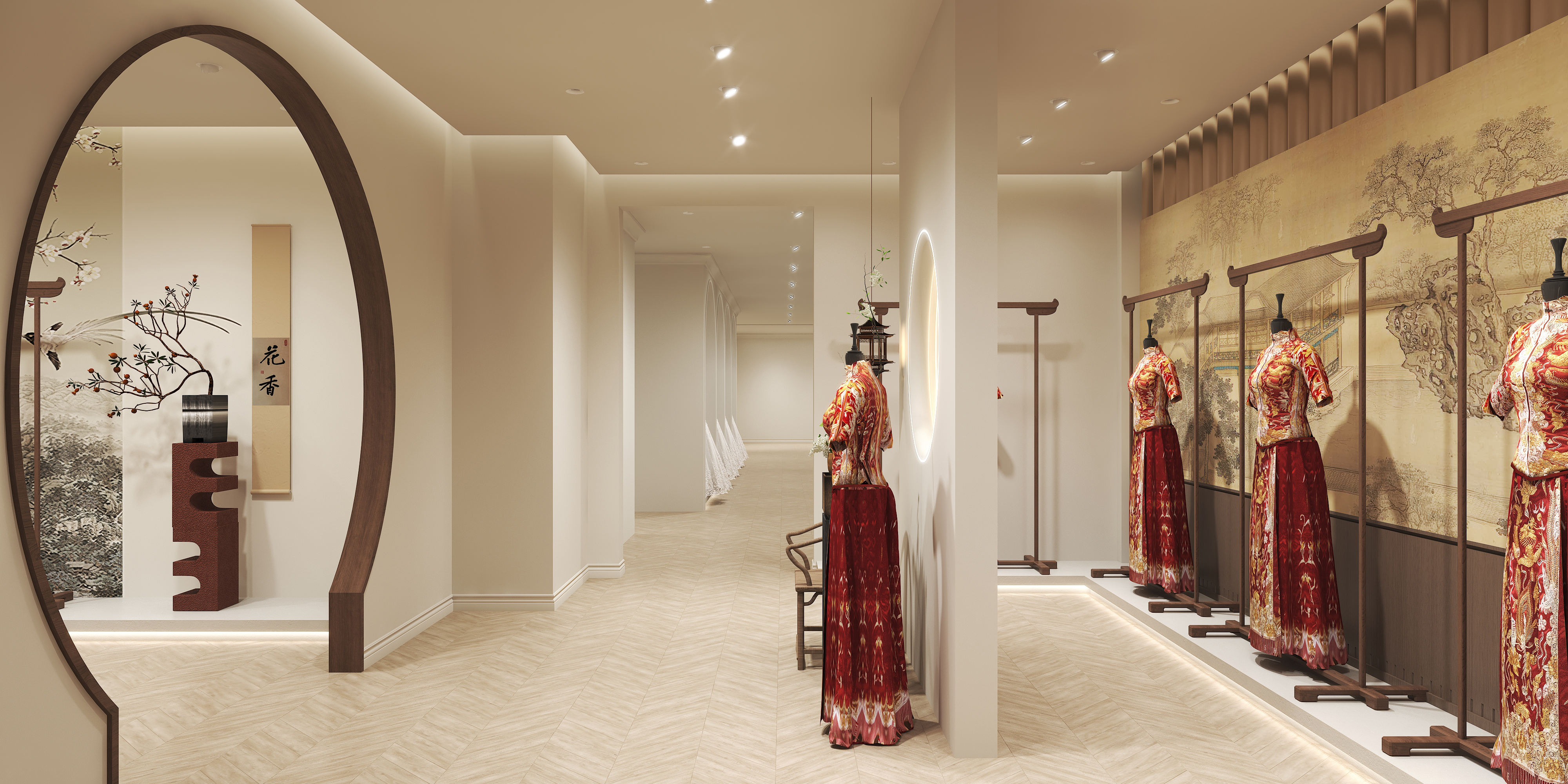 轻法式礼服馆设计-18