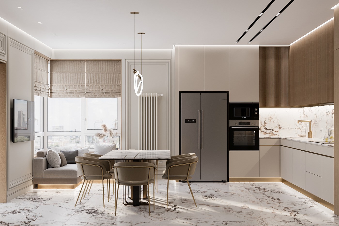 浅色系公寓设计 高级又有格调！-11