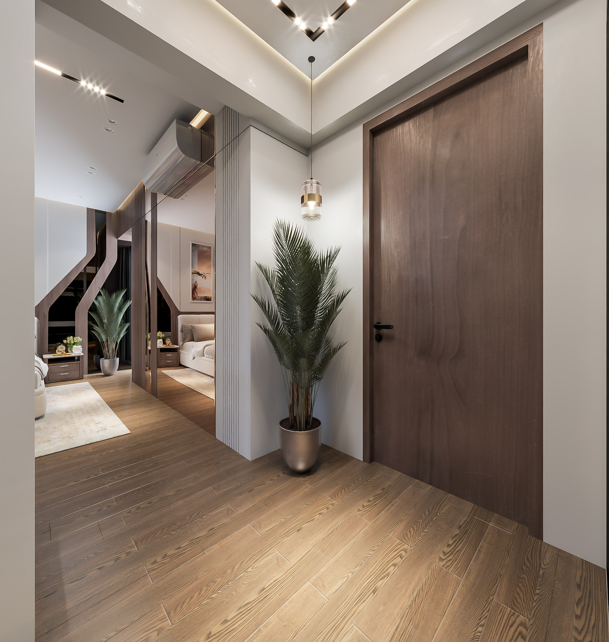 优雅带私人浴室的主卧设计丨S90 architect-13