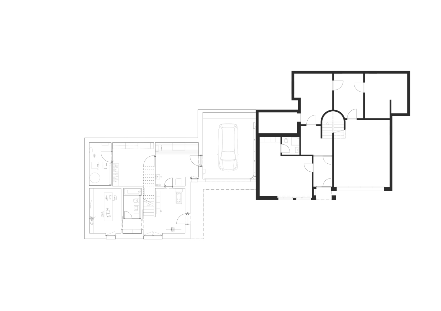 瑞士绿色坡地住宅丨Clou Architekten-17