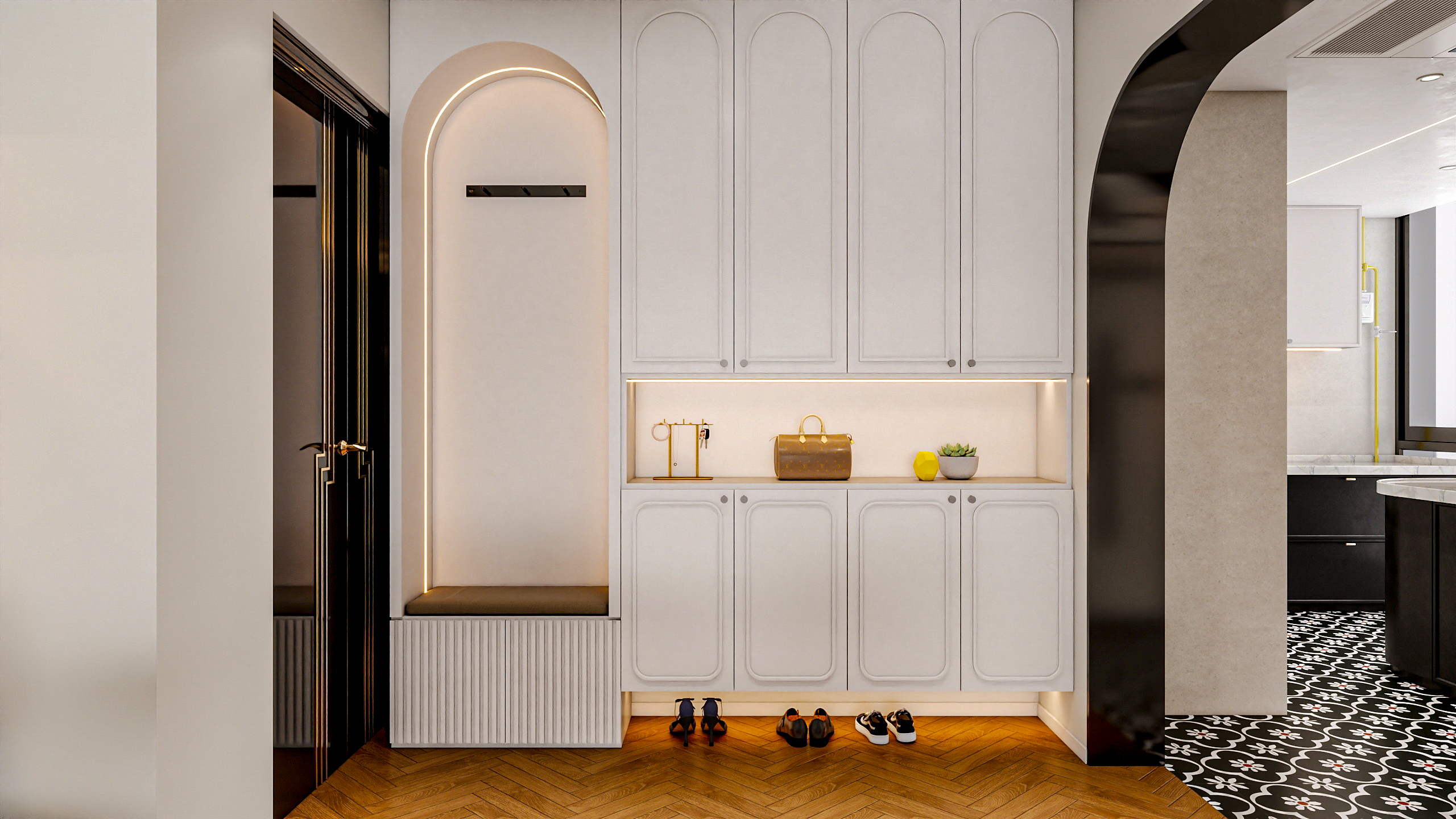 四川成都人居都市阳光（245平方简约法式顶跃六居室）-12