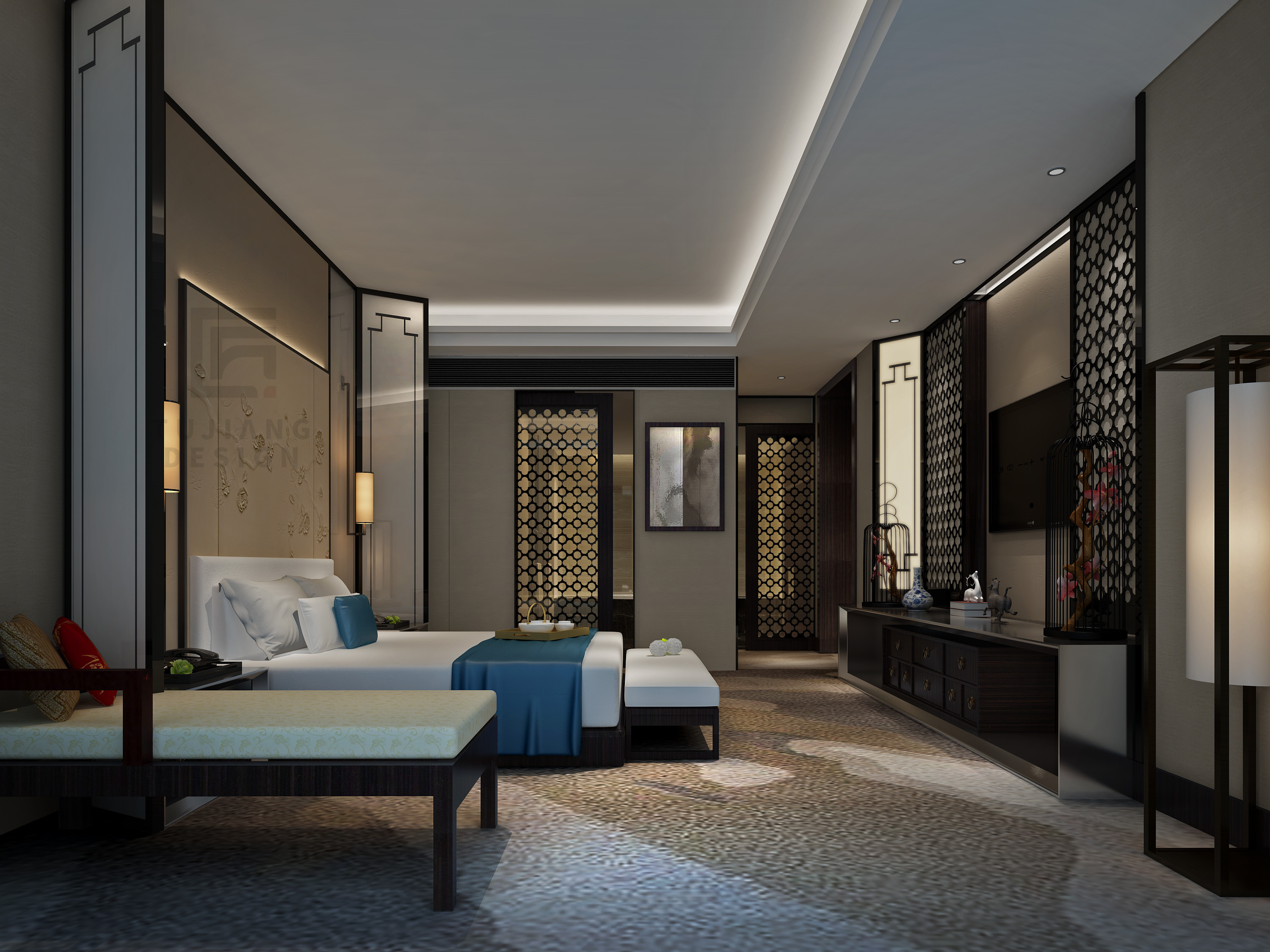 细谈——新中式酒店宾馆设计-6