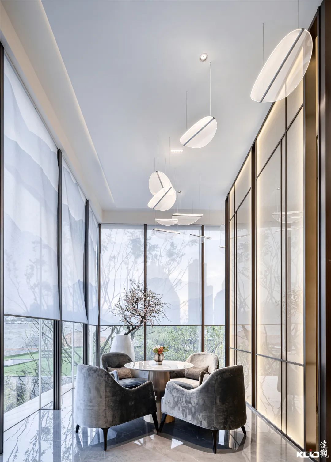 山水洲城间的静谧空间——长沙「麓•印长江」会所设计-31