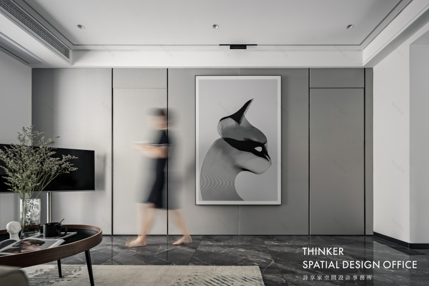 亲密关系丨旋转电视+开放式中西厨,让空间来适应家人之间的互动-24