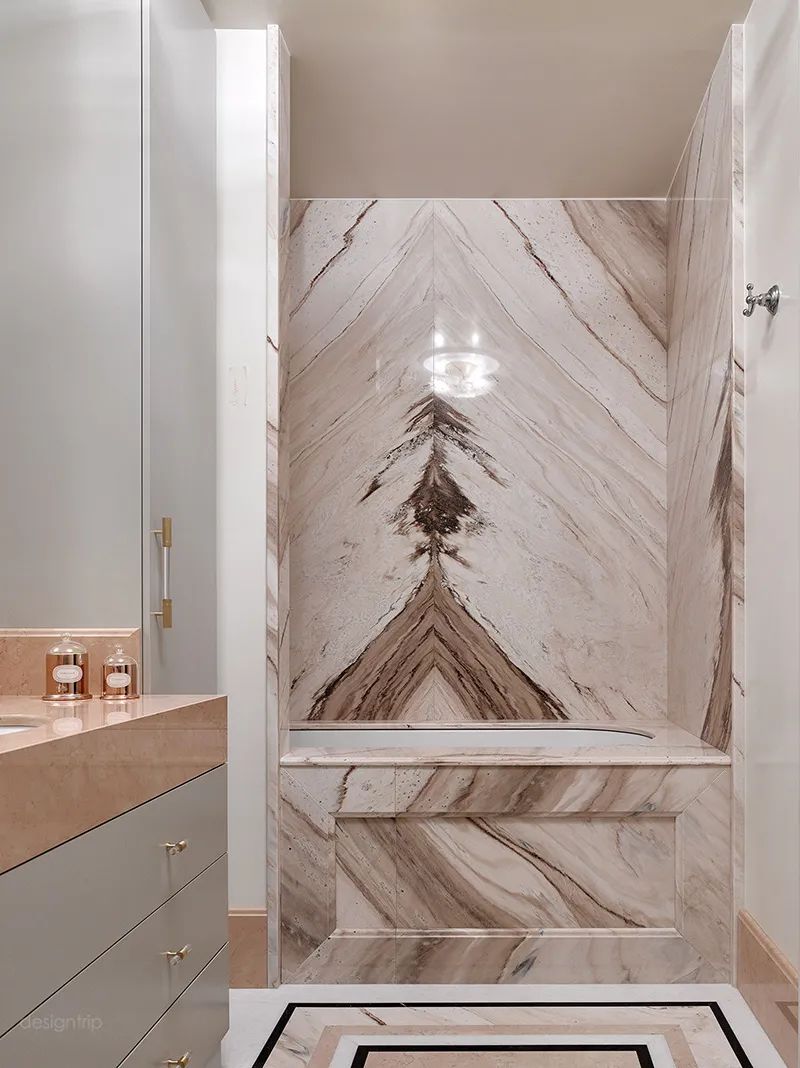 俄罗斯轻奢法式公寓设计丨俄罗斯莫斯科丨Katerina Lashmanova 设计工作室-45