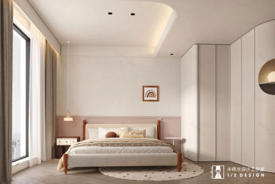 宁波泊蔚法式奶油风家居设计丨中国宁波丨半杯水设计工作室-32