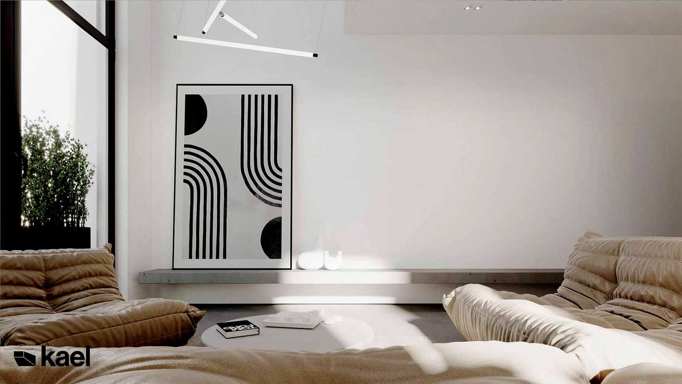 波兰华沙160平两层极简风公寓设计丨波兰KAEL工作室-29