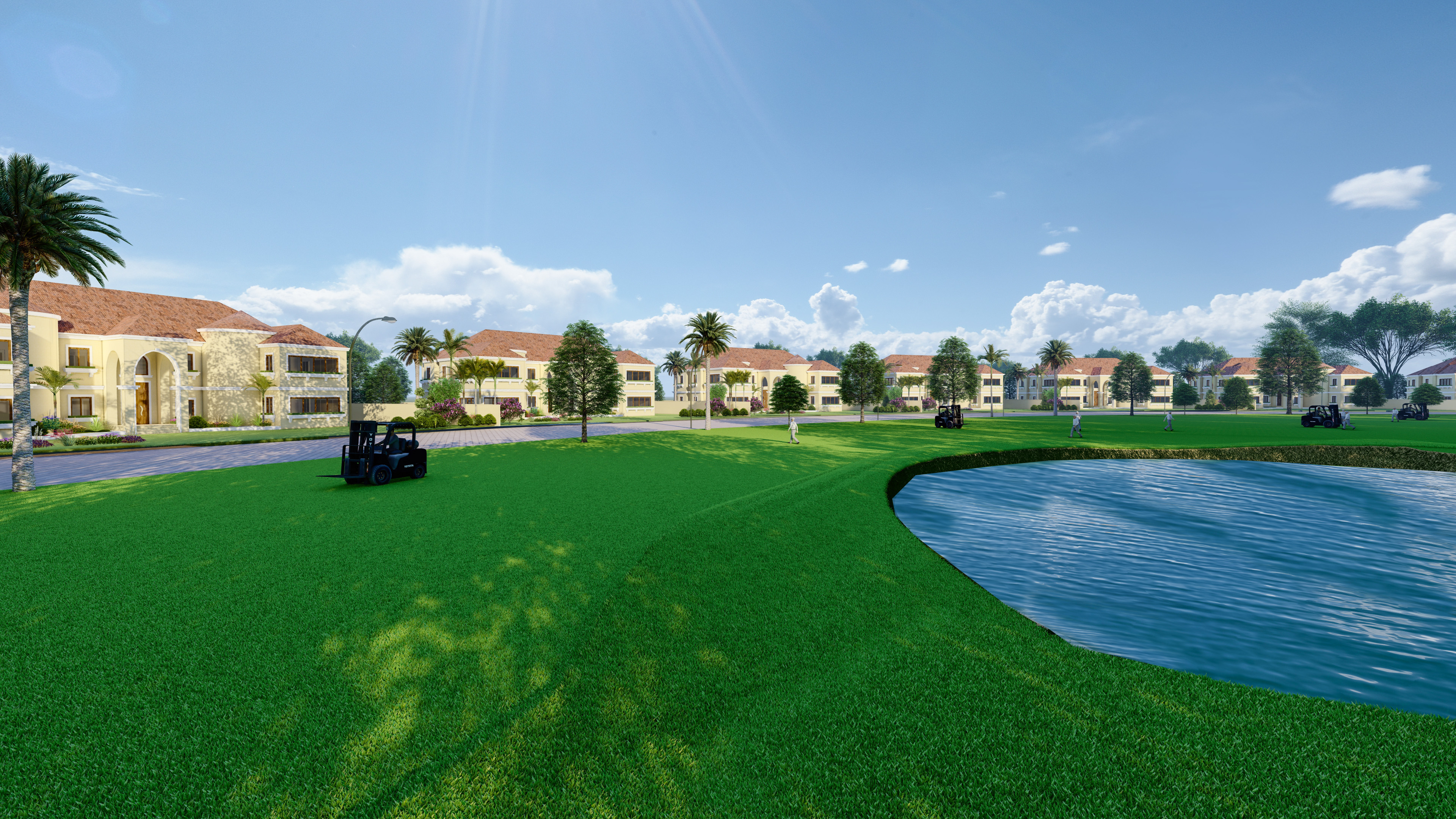 Golf Course Visualization Rendering-9