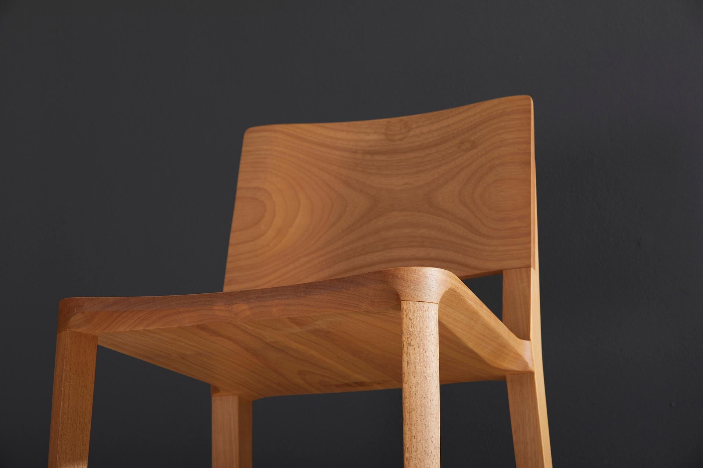 Minimalist Style, Stool in Natural Solid Wood For Sale at 1stDibs-10