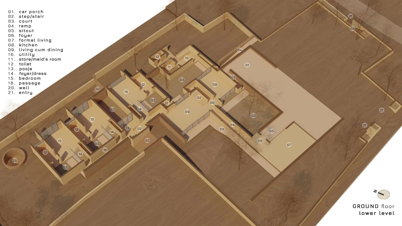 The Stoic Wall 住宅丨印度丨LIJO.RENY.architects-53