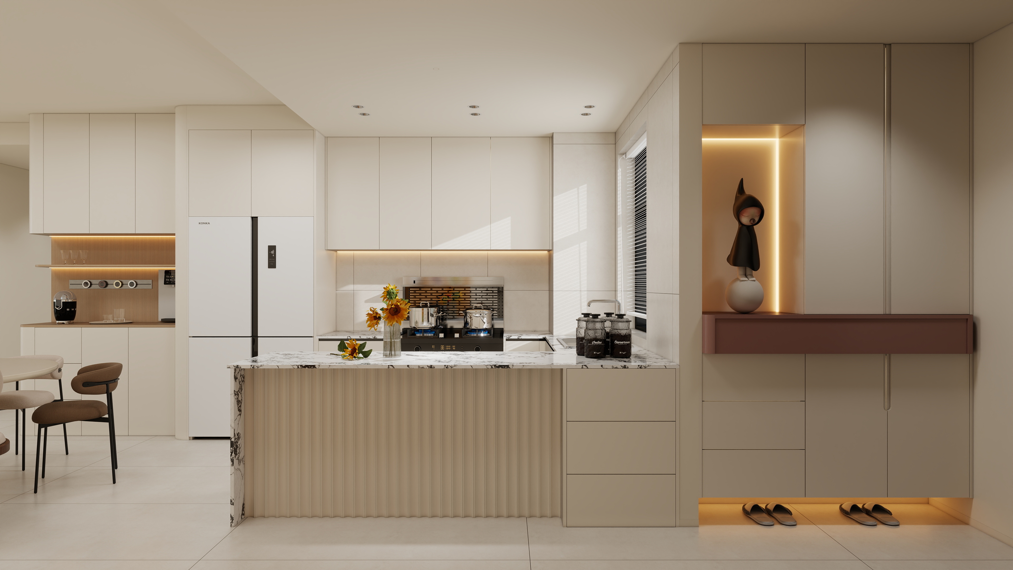 《天河·奶油絮语》治愈系家居全案设计丨中国广州丨广州市至雅设计装饰工程有限公司-55