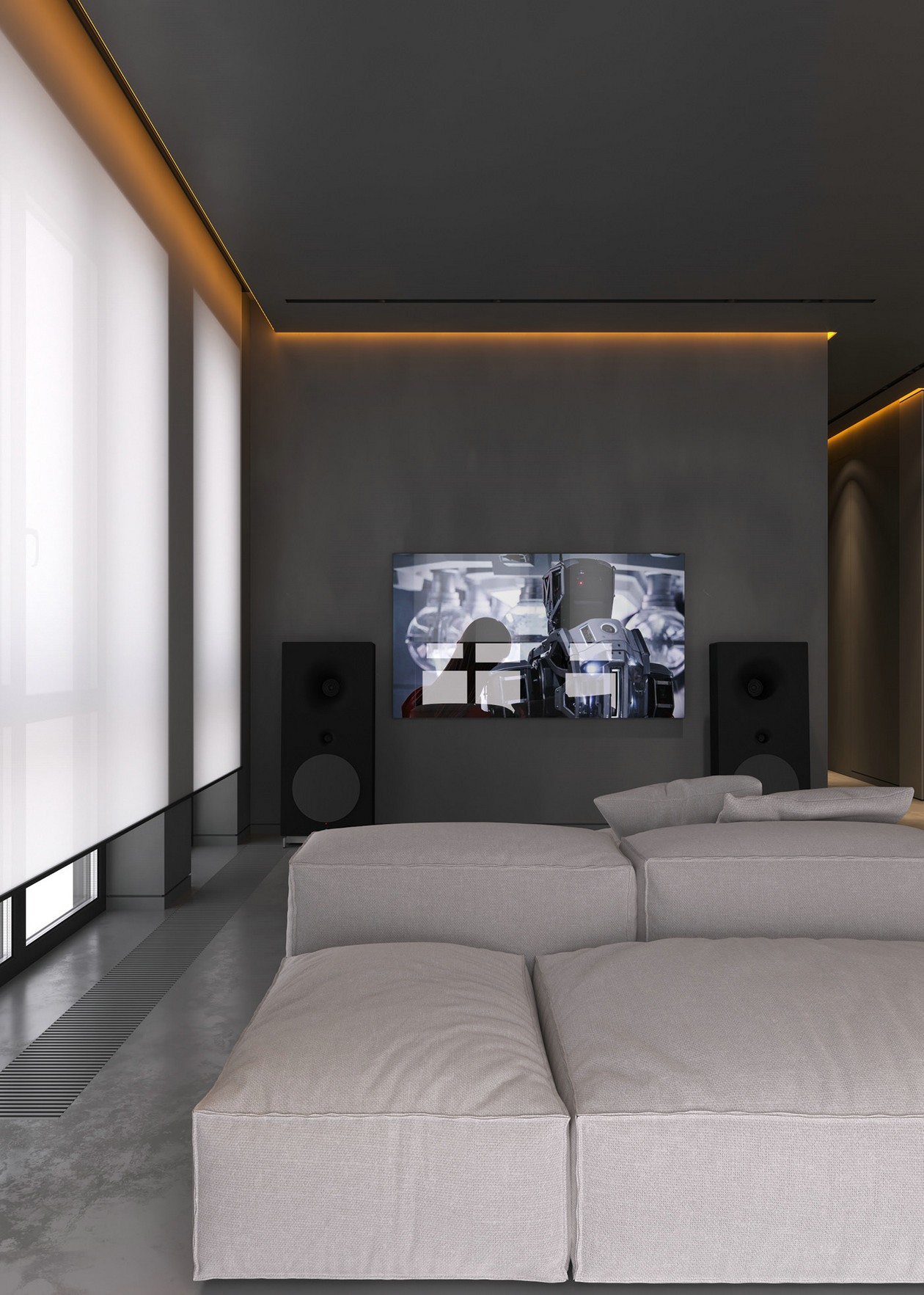 高级黑色系公寓设计-6