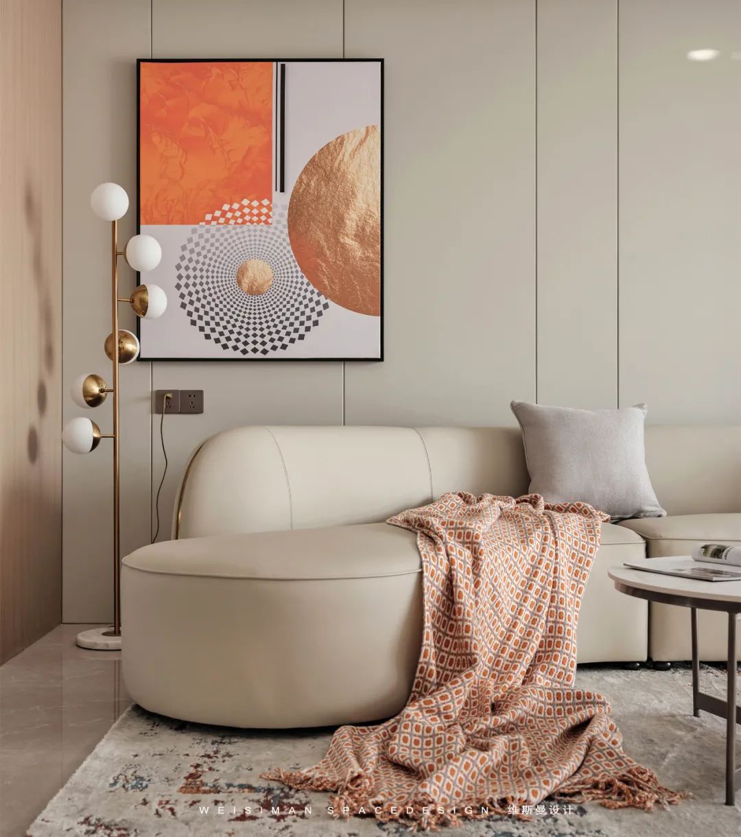 奶油色调的温柔私宅丨苏州维斯曼全案设计-26