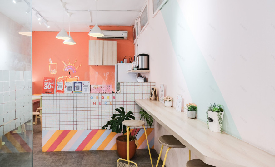 色彩斑斓的印尼 Boba Zilla 咖啡馆-8