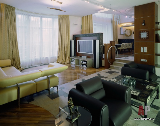 带拱形 facade 和露台的房子室内设计丨Величкин Дмитрий,Голованов Николай-34