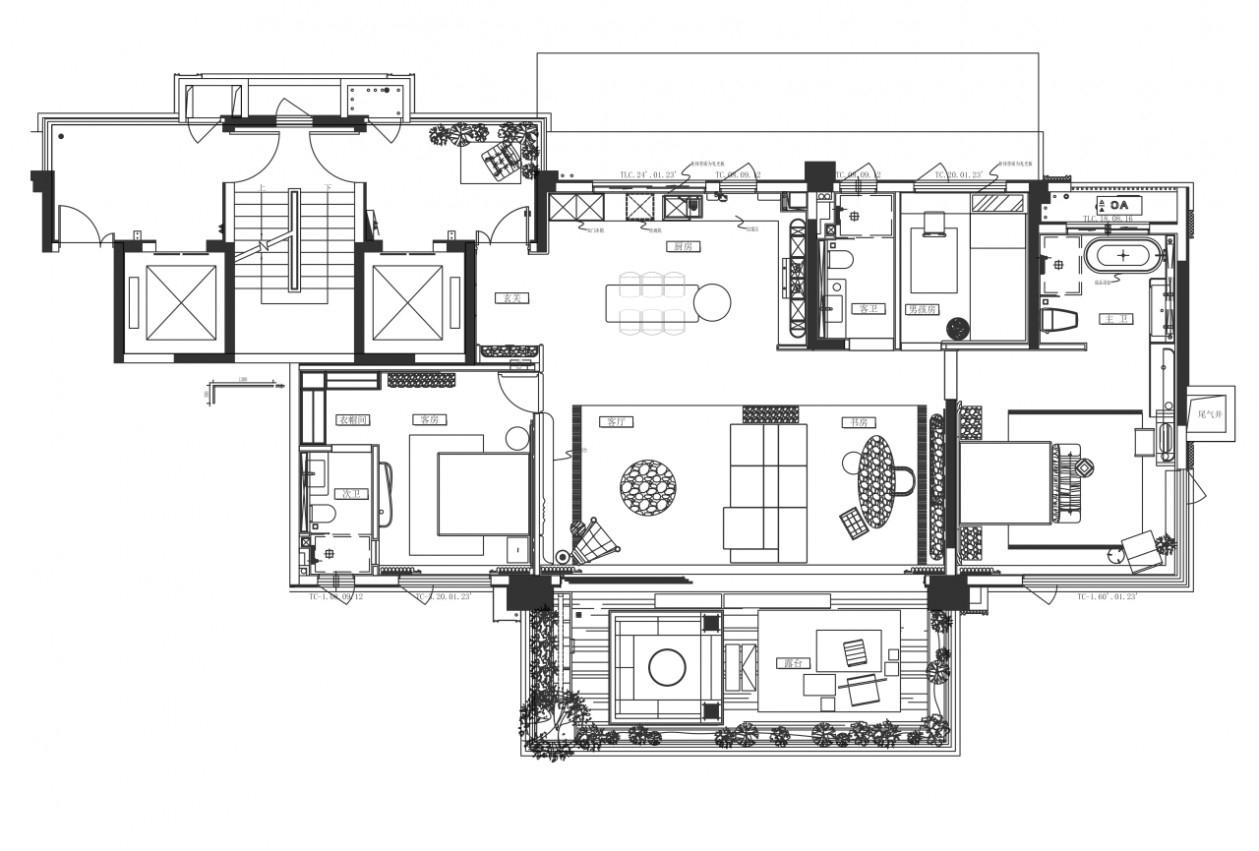 重庆龙湖 · 凤栖湖畔143㎡丨中国重庆丨软装元禾大千,硬装大森设计-21
